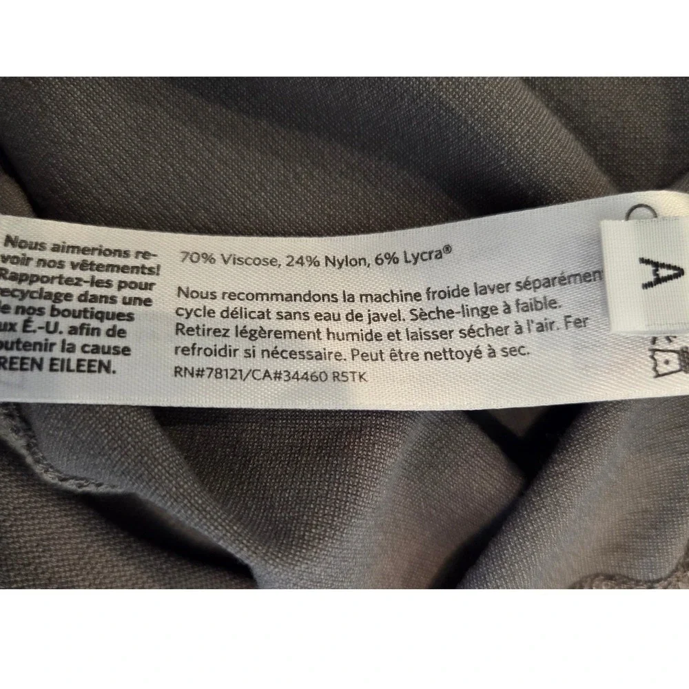 Eileen‎ Fisher Leggings Slim Tapered Stretch Gray Minimalist Plus Size 2X